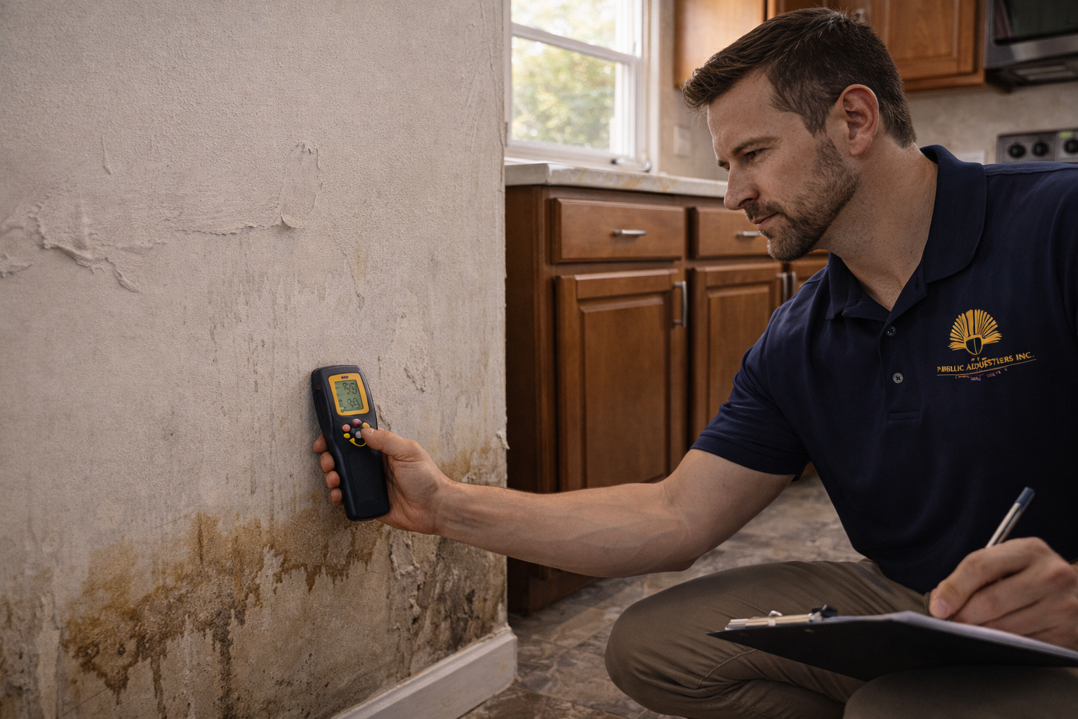 Water damage remediation and insurance claim documentation